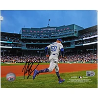 Mookie Betts Los Angeles Dodgers Autographed 8" x 10" at Fenway Park Photograph