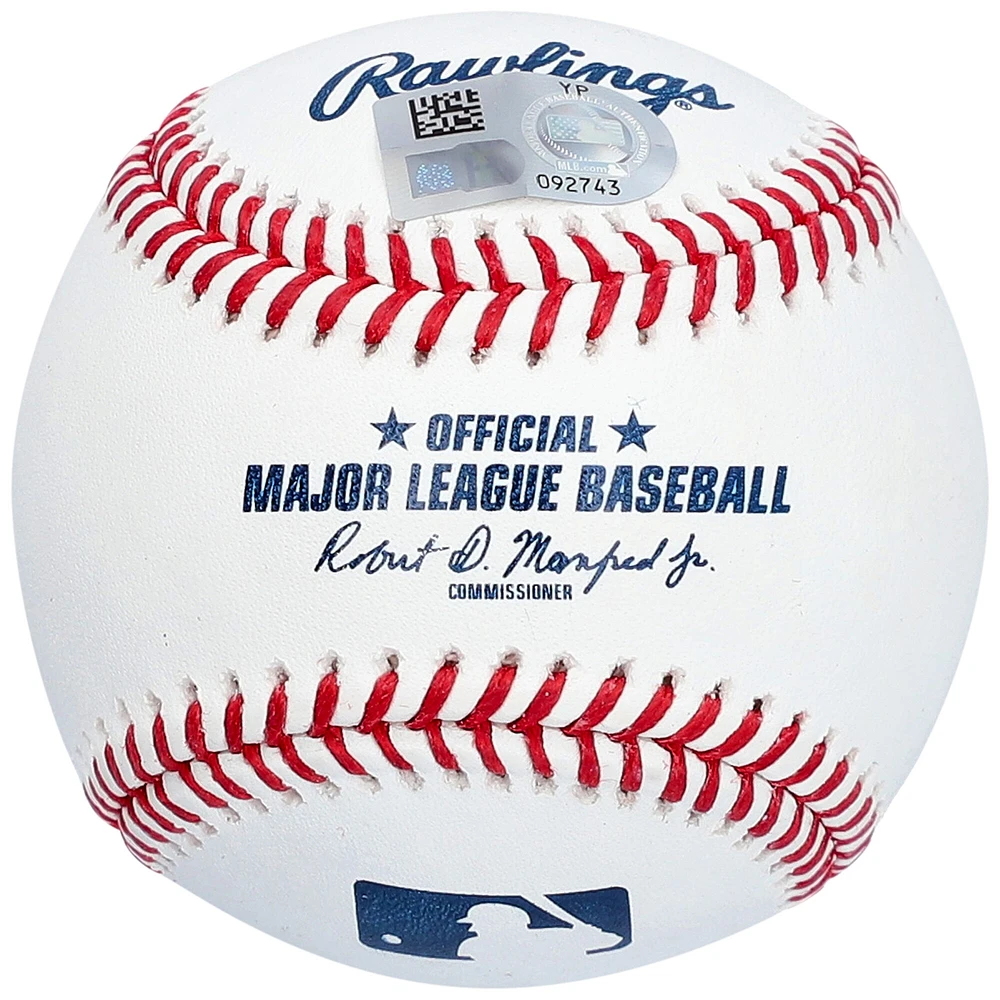 Mookie Betts Los Angeles Dodgers Autographed Baseball with "20 NL WAR Leader" Inscription