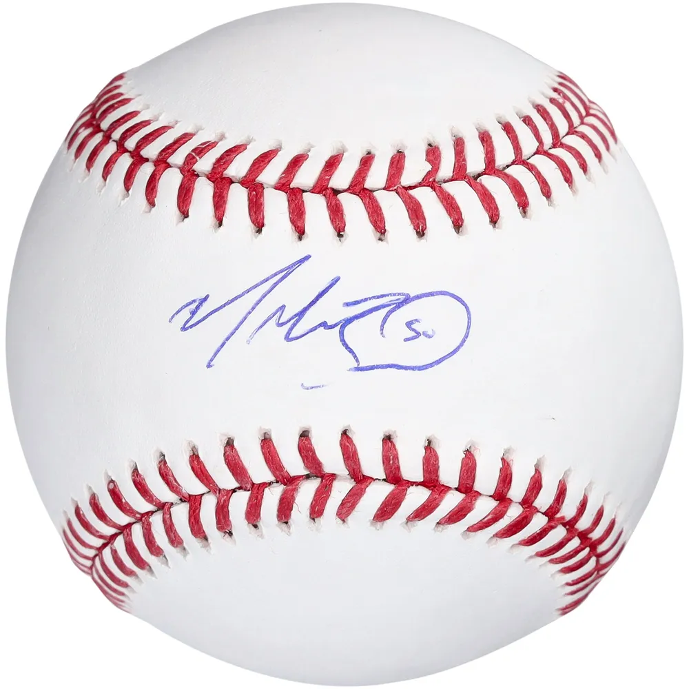 Mookie Betts Autographed Official Gold Glove Logo MLB Baseball Los
