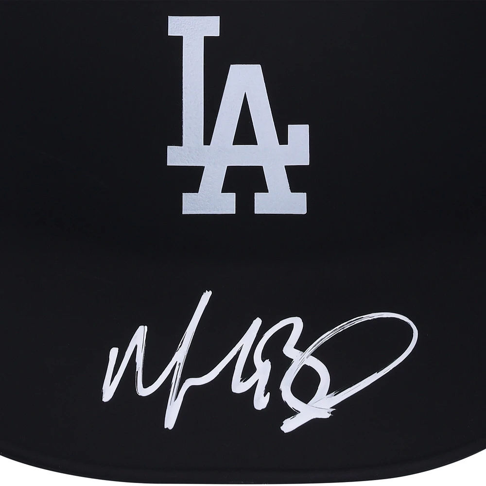 Mookie Betts Los Angeles Dodgers Autographed Black Matte Rawlings Mini Batting Helmet