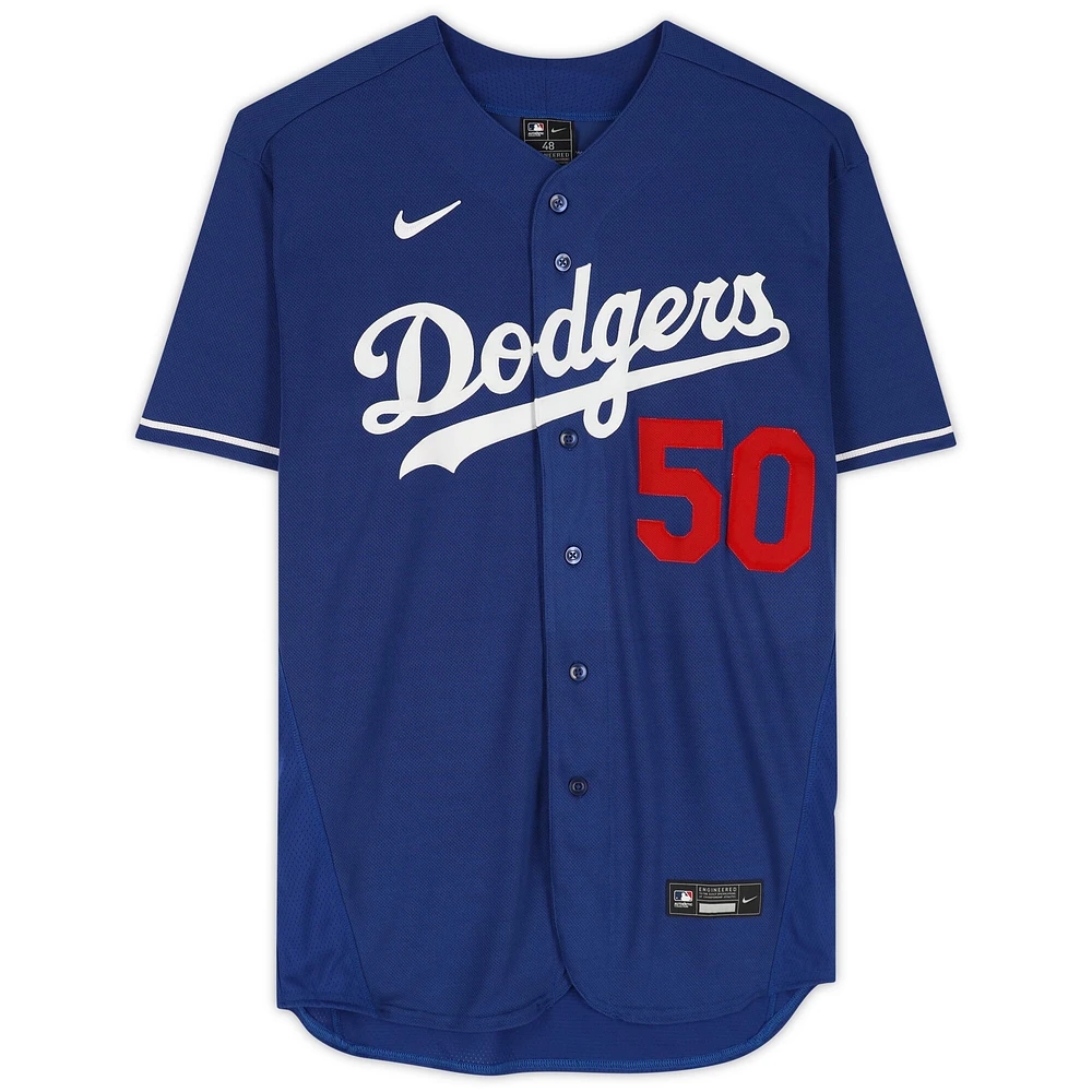 Mookie Betts Los Angeles Dodgers Autographed Blue Nike Authentic Jersey