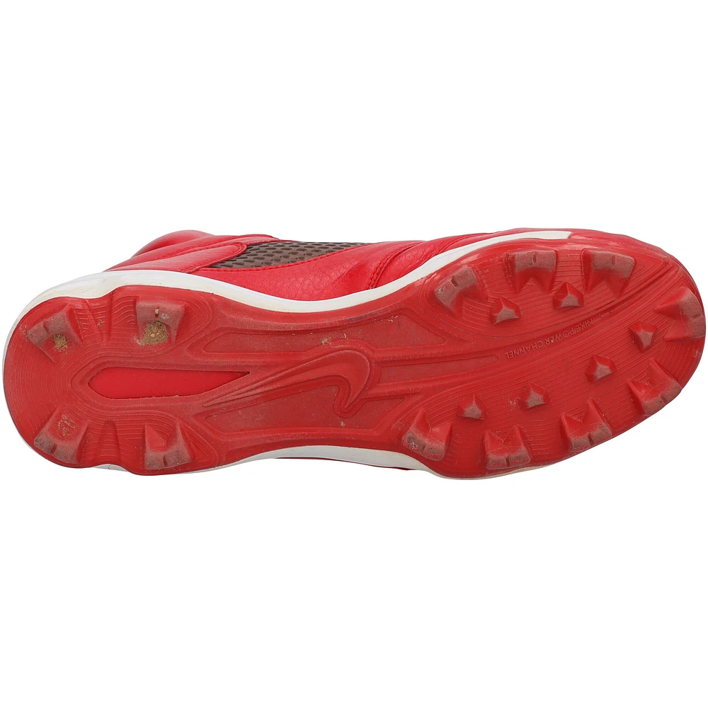 Mookie Betts Los Angeles Dodgers Autographed Game-Used Red Jordan Brand Cleats from the 2024 MLB Season - XJ05532902-03