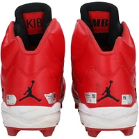Mookie Betts Los Angeles Dodgers Autographed Game-Used Red Jordan Brand Cleats from the 2024 MLB Season - XJ05532902-03