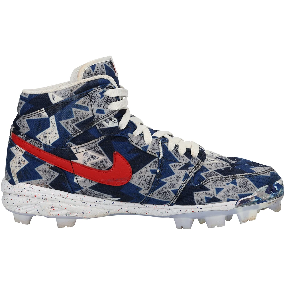 Mookie Betts Los Angeles Dodgers Autographed Game-Used Royal Jordan Brand Cleats from the 2024 MLB Season - XJ05532900-01