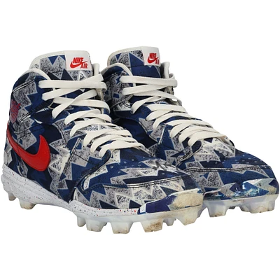 Mookie Betts Los Angeles Dodgers Autographed Game-Used Royal Jordan Brand Cleats from the 2024 MLB Season - XJ05532900-01