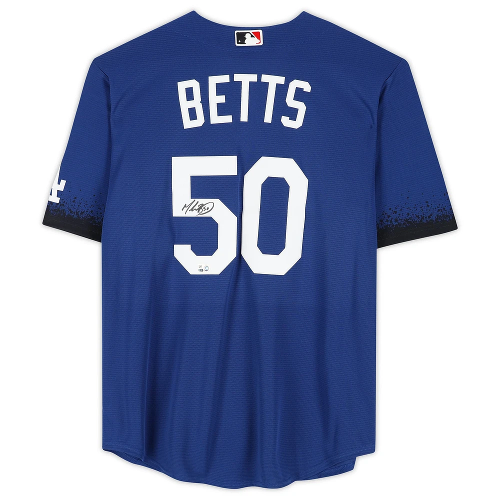 Mookie Betts Los Angeles Dodgers Autographed Nike City Connect Replica Jersey
