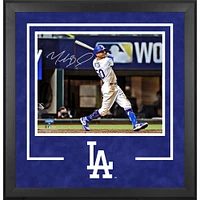 Mookie Betts Los Angeles Dodgers Deluxe Framed Autographed 16" x 20" 2020 MLB World Series Champions Hitting Photograph