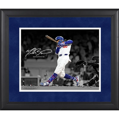 Mookie Betts Los Angeles Dodgers Facsimile Signature Framed 11" x 14" Spotlight Photograph