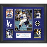 Mookie Betts Los Angeles Dodgers Framed 5-Photo Collage with a Piece of Game-Used Ball