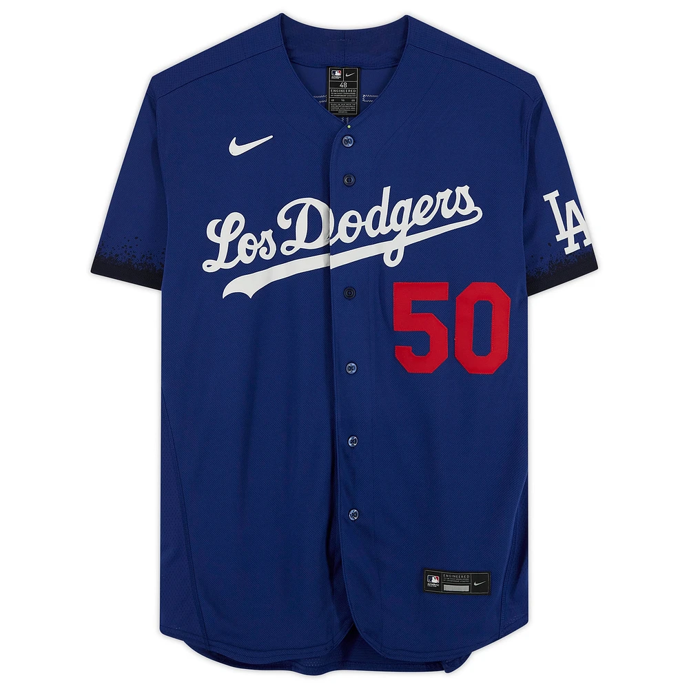 Mookie Betts Royal Los Angeles Dodgers Autographed Nike City Connect Authentic Jersey