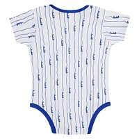 Newborn & Infant Gray/White Los Angeles Dodgers Two-Pack Play Ball Bodysuit Set