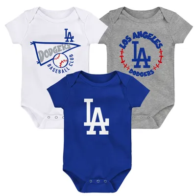 Lids Los Angeles Dodgers Infant Change Up 3-Pack Bodysuit Set