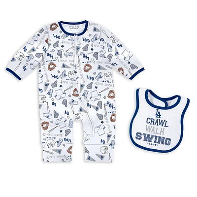 Ensemble de nuit et jeu pour nouveau-né bébé par Erin Andrews Los Angeles Dodgers