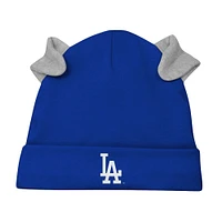Newborn & Infant White/Royal Los Angeles Dodgers Three-Piece Dream Team - Hat Bodysuit Pants Set