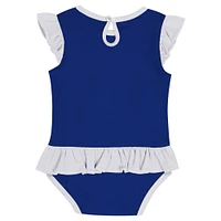 Ensemble body, bavoir et chaussons bleus pour nouveau-né des Los Angeles Dodgers