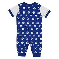 Newborn  Blue Los Angeles Dodgers Hard 90 Coveralls