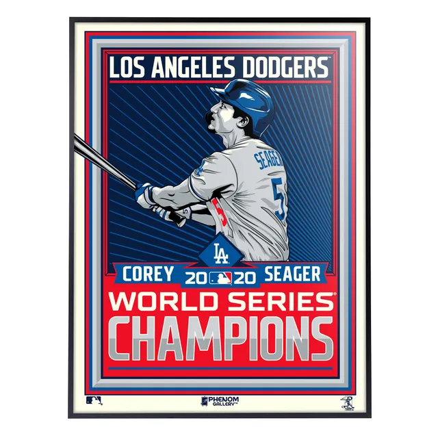 Los Angeles Dodgers 24 x 34.75 Magnetic Framed Logo Poster