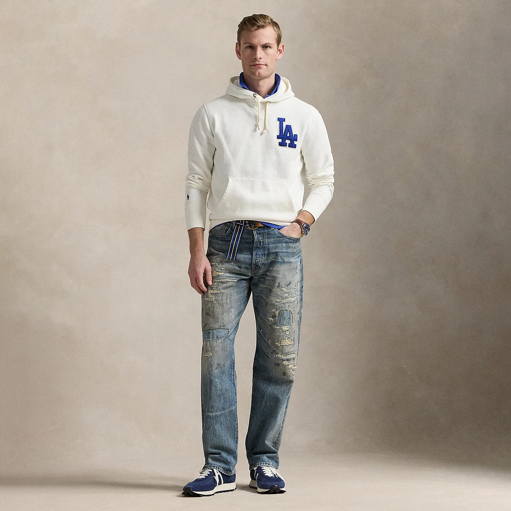 Polo Ralph Lauren White Dodgers Fleece Hoodie