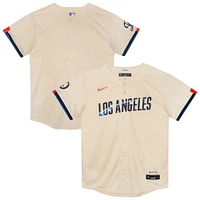 Preschool Nike  Cream Los Angeles Dodgers City Connect Jersey