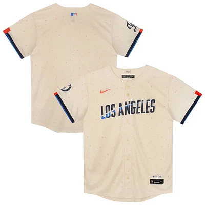 Preschool Nike  Cream Los Angeles Dodgers City Connect Jersey