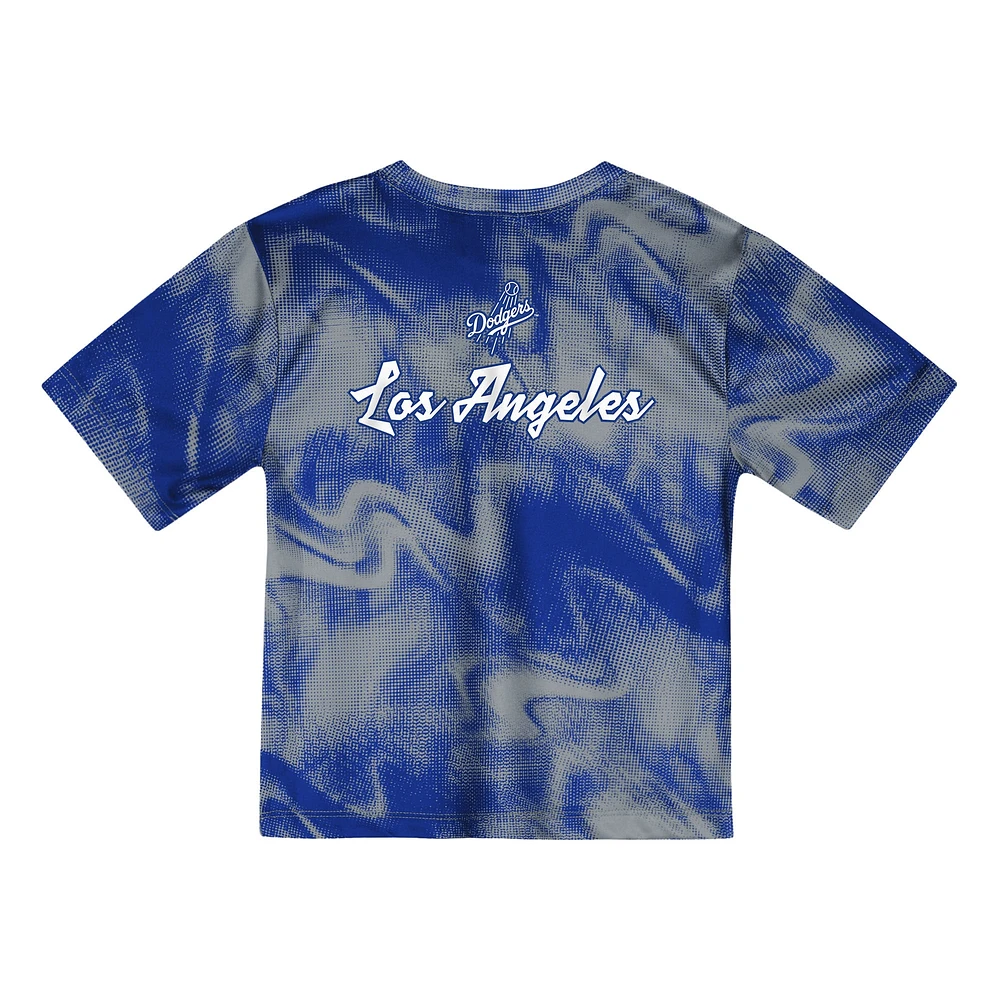Preschool  Gray Los Angeles Dodgers Hitter Infielder 2-Piece Set