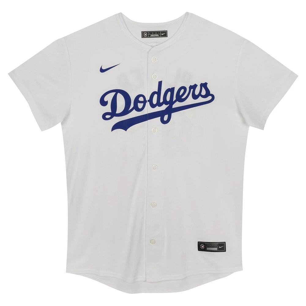 Maillot de match à domicile Nike Freddie Freeman, blanc, pour enfants d'âge préscolaire, des Dodgers Los Angeles