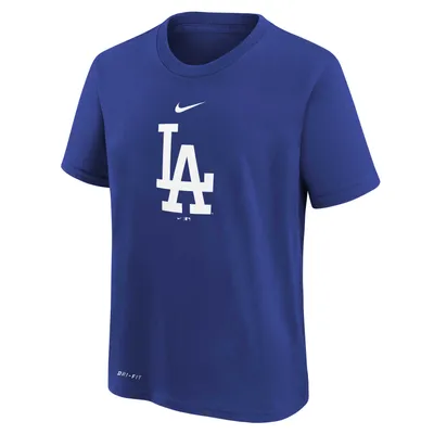 Preschool Nike Royal Los Angeles Dodgers Large Logo Performance - T-Shirt