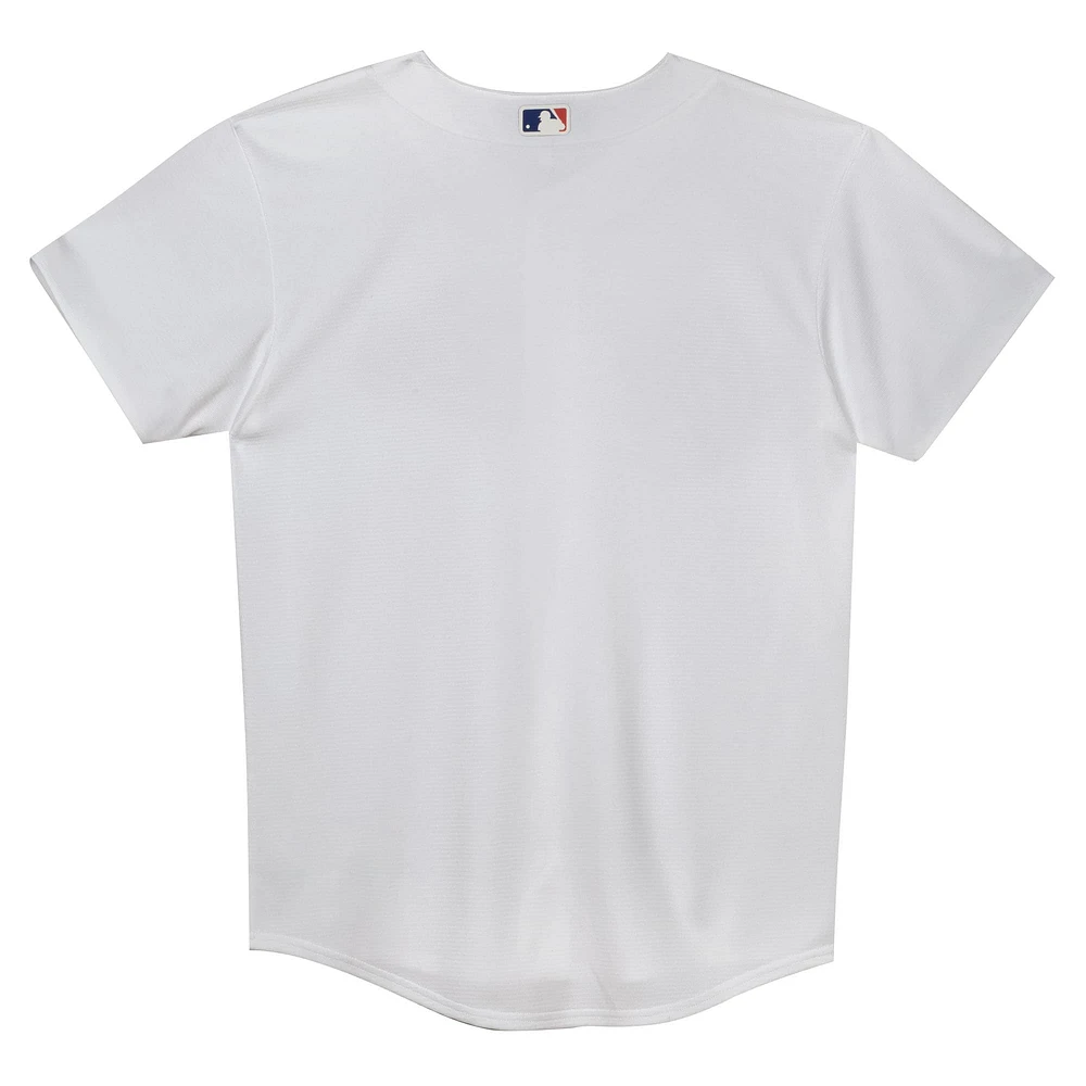 Preschool White Los Angeles Dodgers Home Blank Replica Jersey