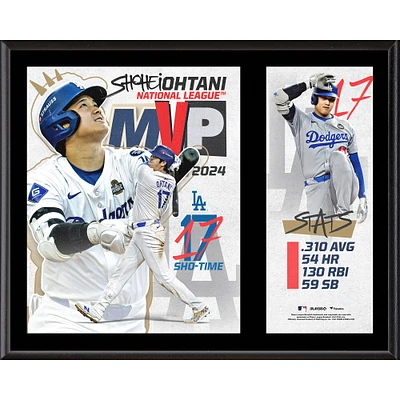 Shohei Ohtani Los Angeles Dodgers 12" x 15" 2024 National League MVP Award Sublimated Plaque