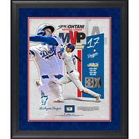 Shohei Ohtani Los Angeles Dodgers 2024 National League MVP Framed 16" x 20" Collage with Game-Used Baseball from the 2024 Season