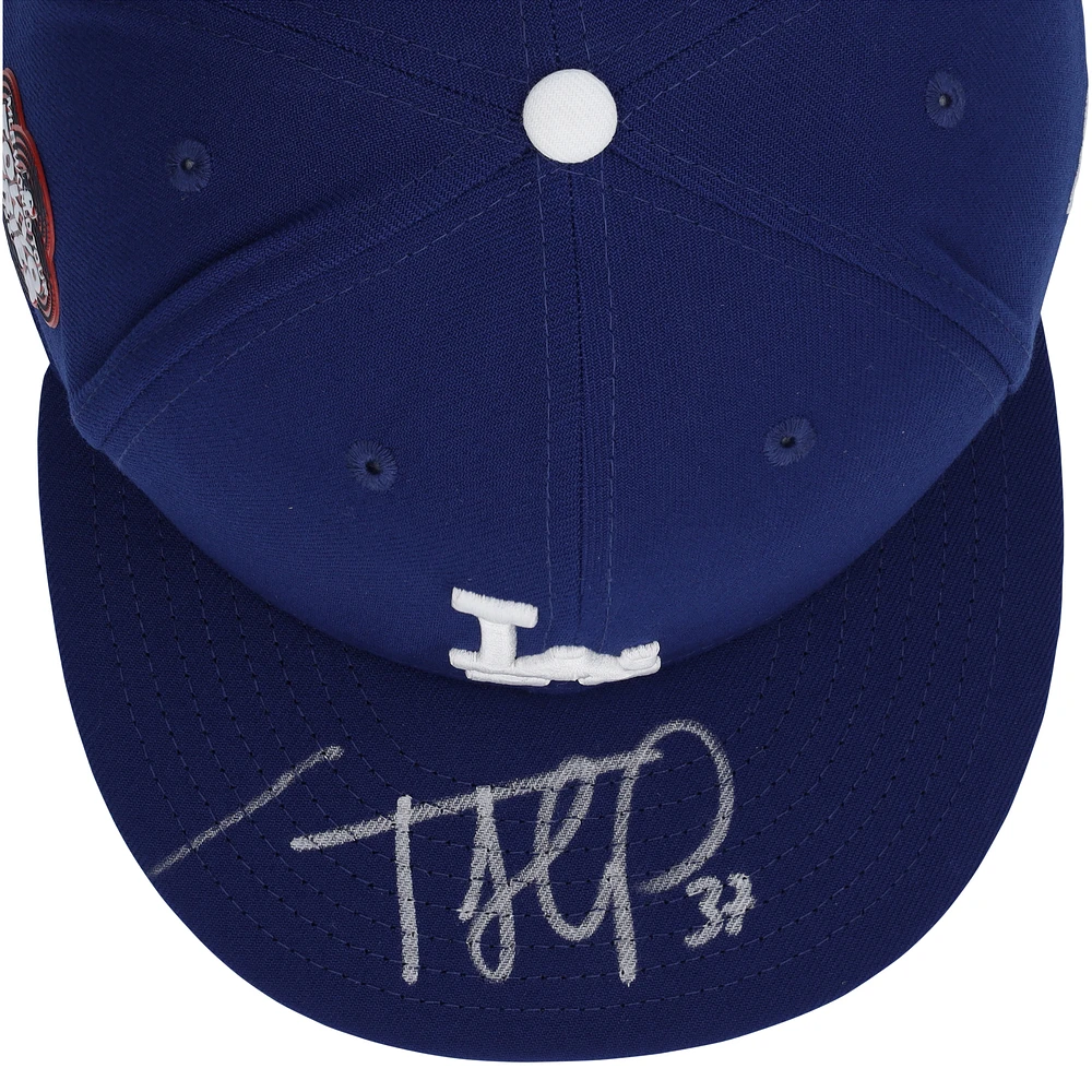 Teoscar Hernández Los Angeles Dodgers Autographed 2025 Tokyo Series New Era On-Field Cap 