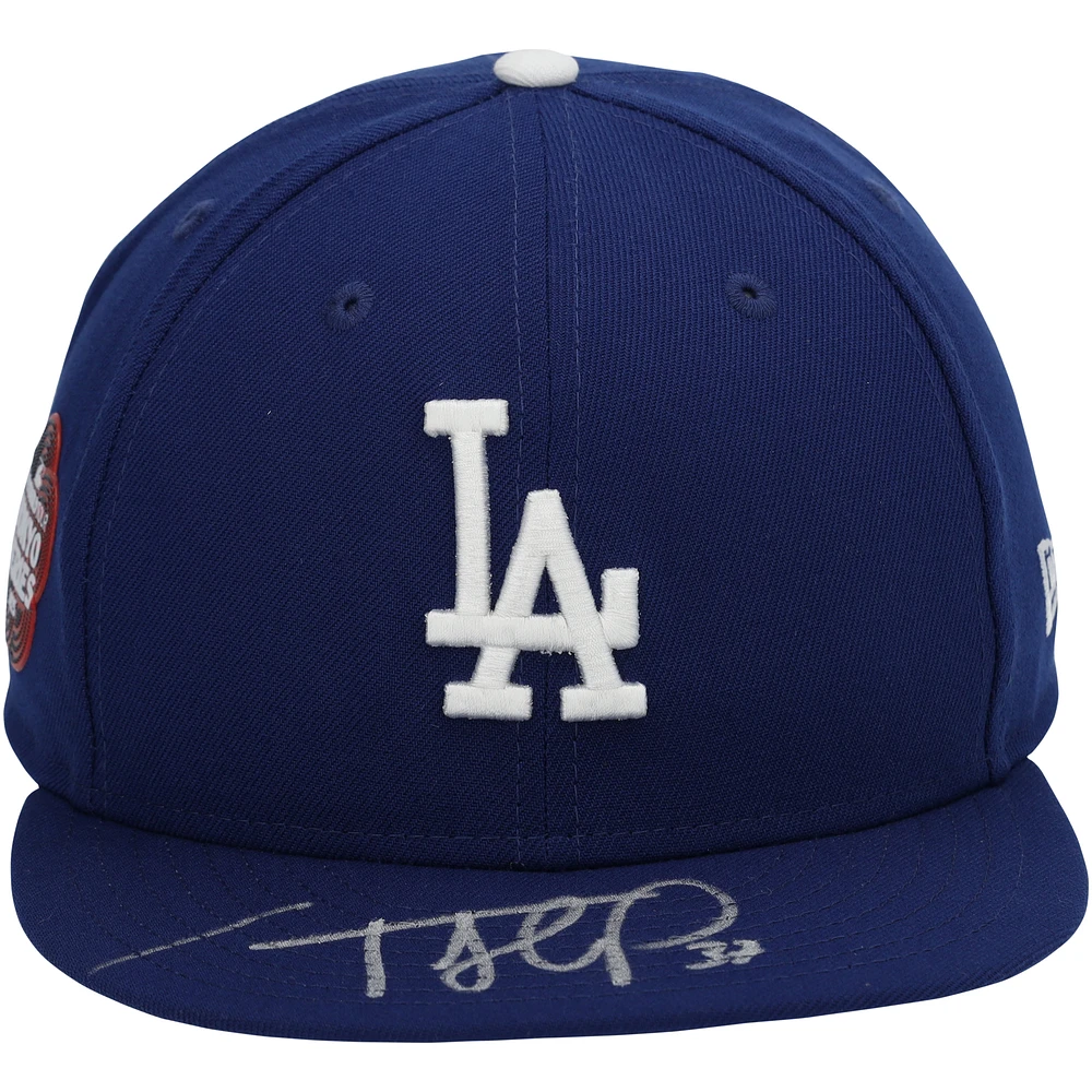 Teoscar Hernández Los Angeles Dodgers Autographed 2025 Tokyo Series New Era On-Field Cap 