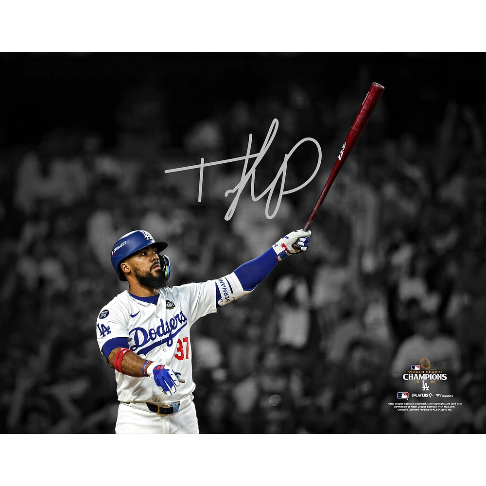 Teoscar Hernandez Los Angeles Dodgers Autographed 2024 World Series Champions 11" x 14" Photograph
