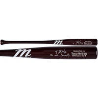 Teoscar Hernandez Los Angeles Dodgers Autographed Marucci Game Model Bat with "24 WS Champs" Inscription