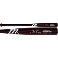 Teoscar Hernandez Los Angeles Dodgers Autographed Marucci Game Model Bat with "24 WS Champs" Inscription