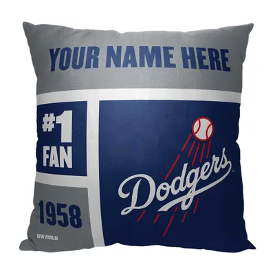 Los Angeles Dodgers The Northwest Group 18'' x 18'' Colorblock Personalized Throw Pillow