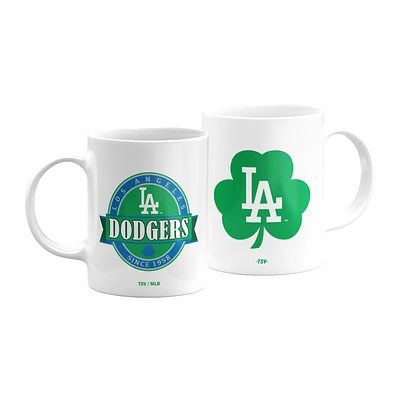 The Sports Vault White Los Angeles Dodgers 2021 St. Patrick's Day - 11 oz. Lot de 2 tasses à café