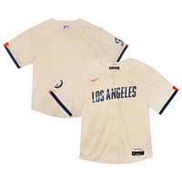 Toddler Nike  Cream Los Angeles Dodgers City Connect Team Limited Jersey
