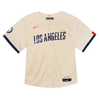 Toddler Nike  Cream Los Angeles Dodgers City Connect Team Limited Jersey