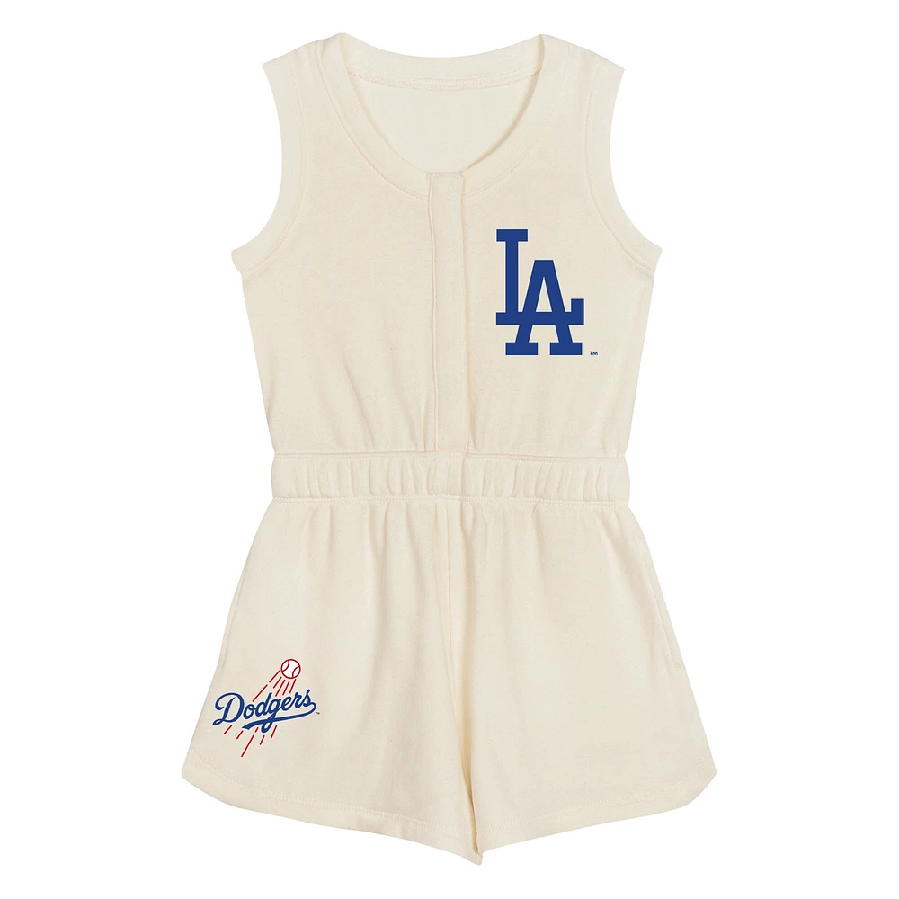 Toddler  Cream Los Angeles Dodgers Power Tank Romper