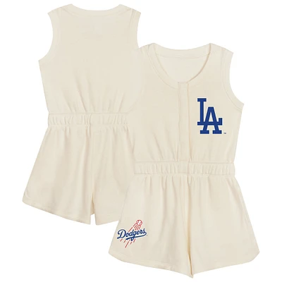 Toddler  Cream Los Angeles Dodgers Power Tank Romper