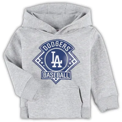 Antigua MLB National League Victory Crew Sweatshirt, Mens, S, Los Angeles Dodgers Grey Heather