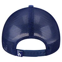 Toddler New Era  White/Royal Los Angeles Dodgers Painted A-Frame 9FORTY Trucker Adjustable Hat