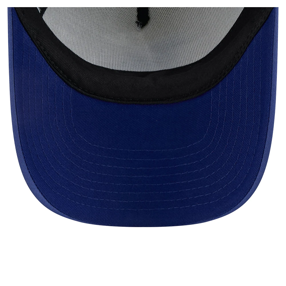 Toddler New Era  White/Royal Los Angeles Dodgers Painted A-Frame 9FORTY Trucker Adjustable Hat