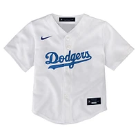 maillot Nike Clayton Kershaw pour tout-petit, blanc, Los Angeles Dodgers, de match à domicile