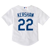 maillot Nike Clayton Kershaw pour tout-petit, blanc, Los Angeles Dodgers, de match à domicile