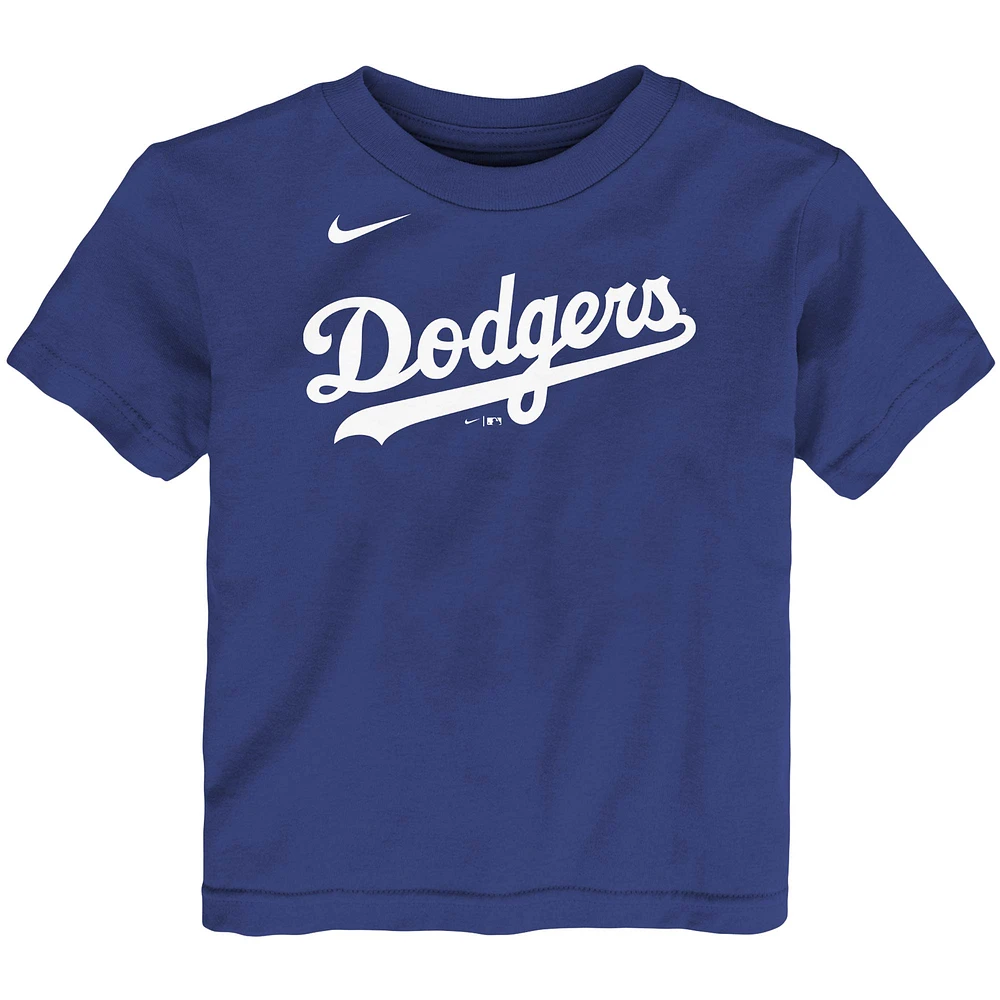 T-shirt avec nom et numéro du joueur Nike Cody Bellinger des Dodgers de Los Angeles pour tout-petits