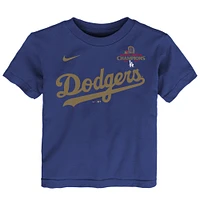 Toddler Nike Freddie Freeman Royal Los Angeles Dodgers 2025 Gold Collection Name & Number T-Shirt
