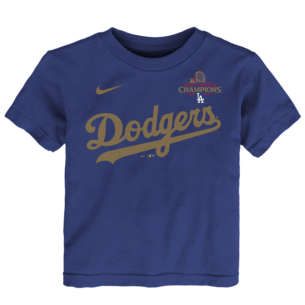 Toddler Nike Shohei Ohtani Royal Los Angeles Dodgers 2025 Gold Collection Name & Number T-Shirt