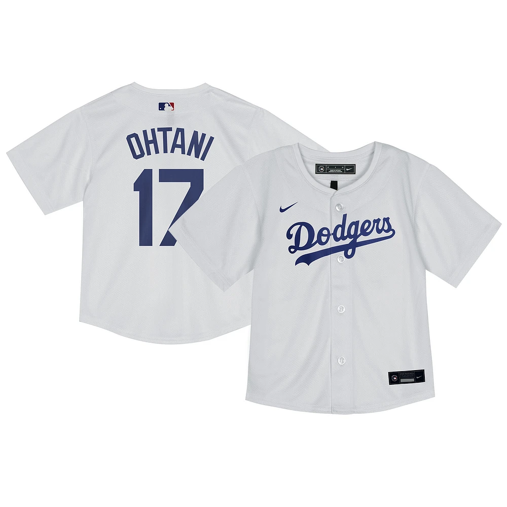 Maillot de joueur match à domicile Nike Shohei Ohtani blanc des Dodgers Los Angeles pour tout-petit